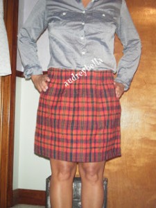 J Crew Plaid Flannel Skirt