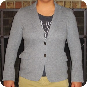 Old Navy: Ponte Knit Blazer and Anchor Sweater