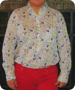 J Crew Spring 2014: French-Print Popover, Merino Silk-Panel Sweater in Antique Floral, Swiss-Dot Tuxedo Shirt, Cutout Floral Sweatshirt