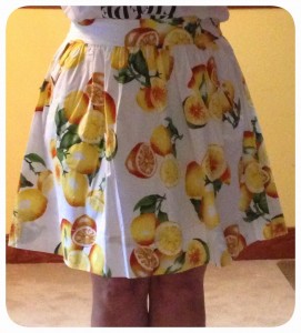 Banana Republic: Lemon Print Full Skirt, Marimekko Collection Kivet Hampton Pant