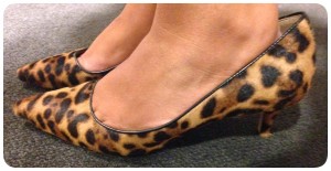 Shoes-day: Collection Dulci Calf Hair Kitten Heels in Leopard, Suede D'Orsay Flats