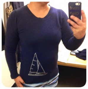J Crew Factory: Sailboat Intarsia Sweater, Printed Stretch Button-Down Shirt, Embroidered Tank, Sweatshirt Dress