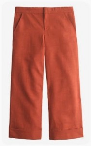 J Crew: Collection Cropped Linen Wide-Leg Trousers