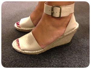 Shoes-day: Corsica Metallic Suede Espadrille