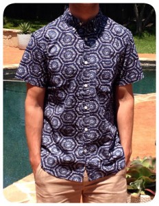 GAP Men's: Seersucker Tile Print Shirt, Oversized Palm Print Popover